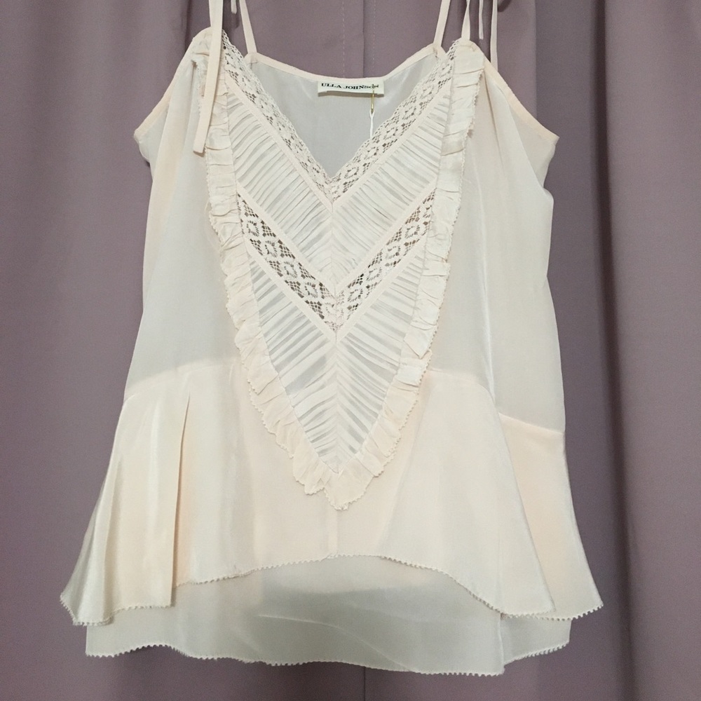 Ulla Johnson Suzi Silk Cami XS/2 Blush Pink